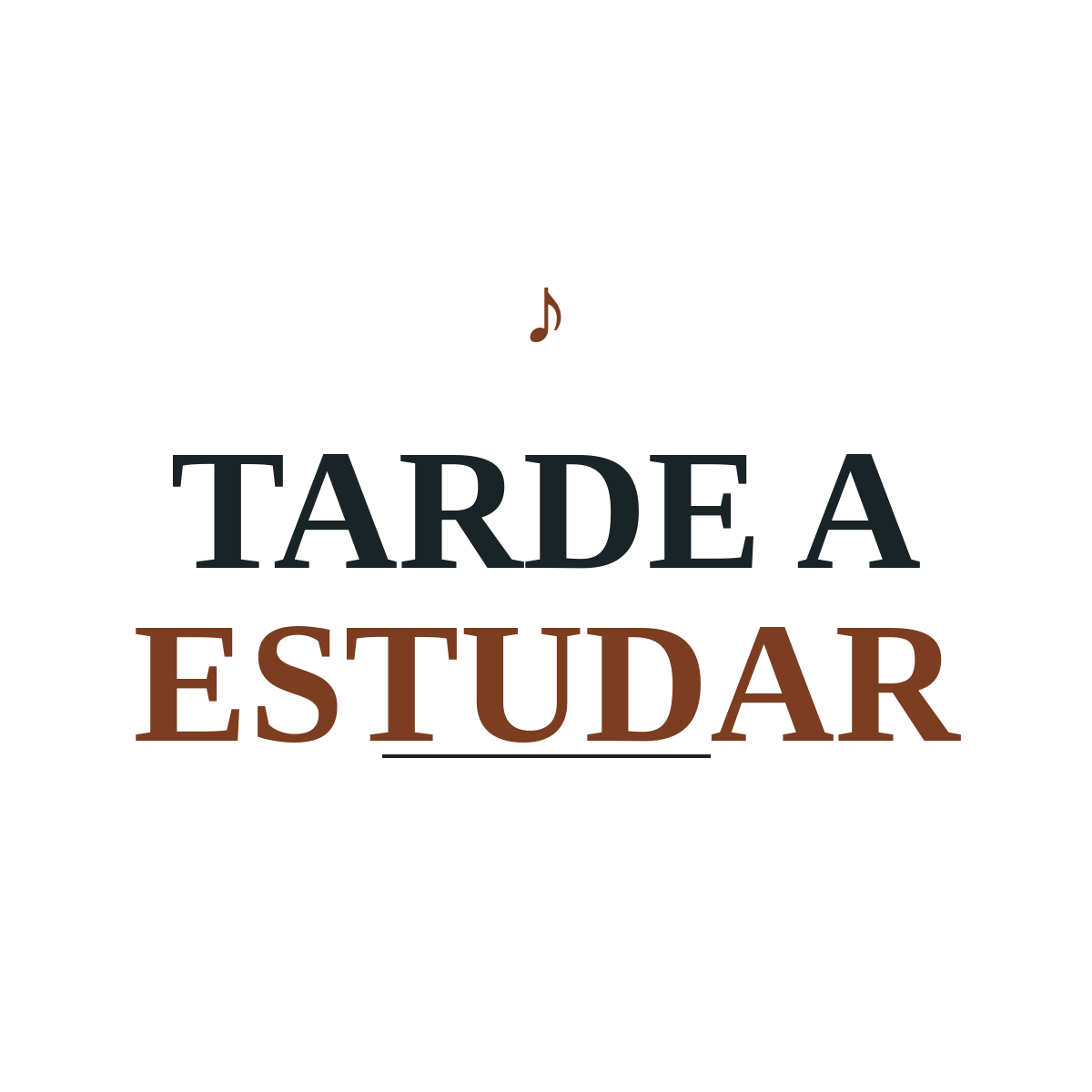Tarde a Estudar